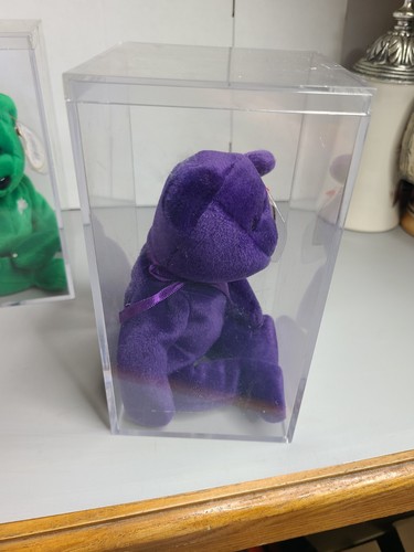  Ty Beanie Baby PRINZESSIN Diana Bär 1997 ZURÜCKGENOMMEN im Etui mit Etikett - Bild 5 von 6