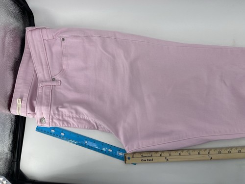 Jeans Levis 414 classico gamba dritta donna taglie forti 20 W rosa denim vita alta - Foto 10 di 13