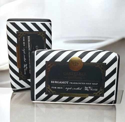 Castelbel Bergamotte Luxus Seife 2er Set dreifach gemahlen 300g Made in Portugal -LE - Bild 1 von 7