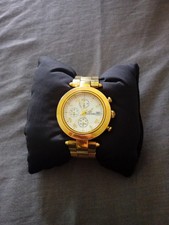 Klaus Kobec 17 Jewels Gold Plated Watch with White Face and Bracelet