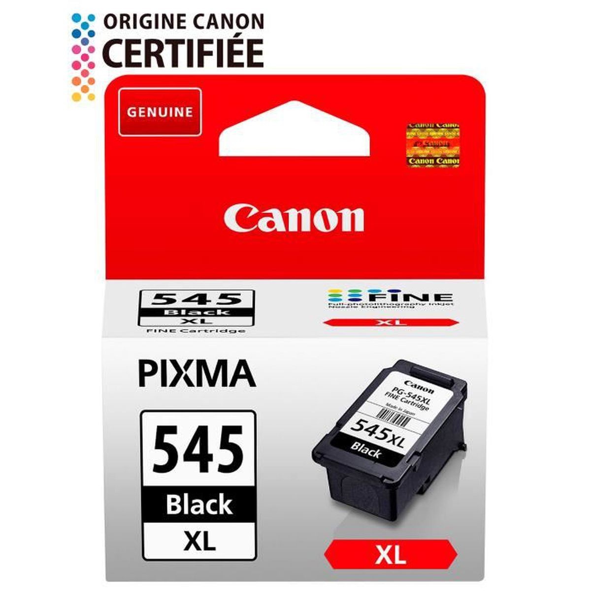 Cartouche d'encre noire Canon PG-545XL haute capacité pour imprimante Pixma série MG et TS