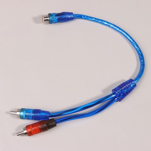 Car Audio RCA Y Splitter 1RCA Female To 2RCA Male Adapter 1Female To 2Male C _tm - Afbeelding 9 van 11