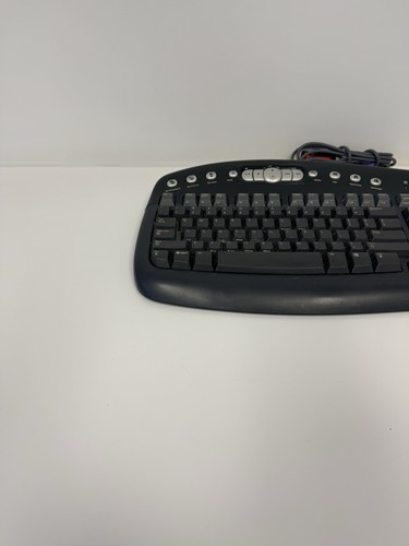 Microsoft Multimedia Keyboard 1.0a KB-0168 Wired Black Tested Works Clean - Picture 3 of 22
