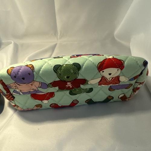 Vera Bradley Camera Bag Crossbody Bag Toasty Teddies Teddy bear purse cotton NWT - Picture 24 of 24