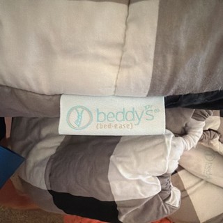 Beddy's Twin Zip Up Comforter Set Black/White/Gray Check w/ Pillowcase