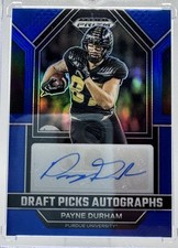 2023 Panini Prizm Draft Picks #DPA-PAD Payne Durham Blue Auto RC /149 - PUR | TB
