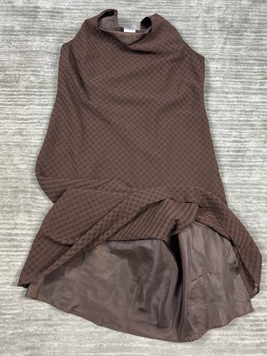 Plaza South Dress Womens 6 Brown Sleeveless Lined Polyester - Picture 7 of 13