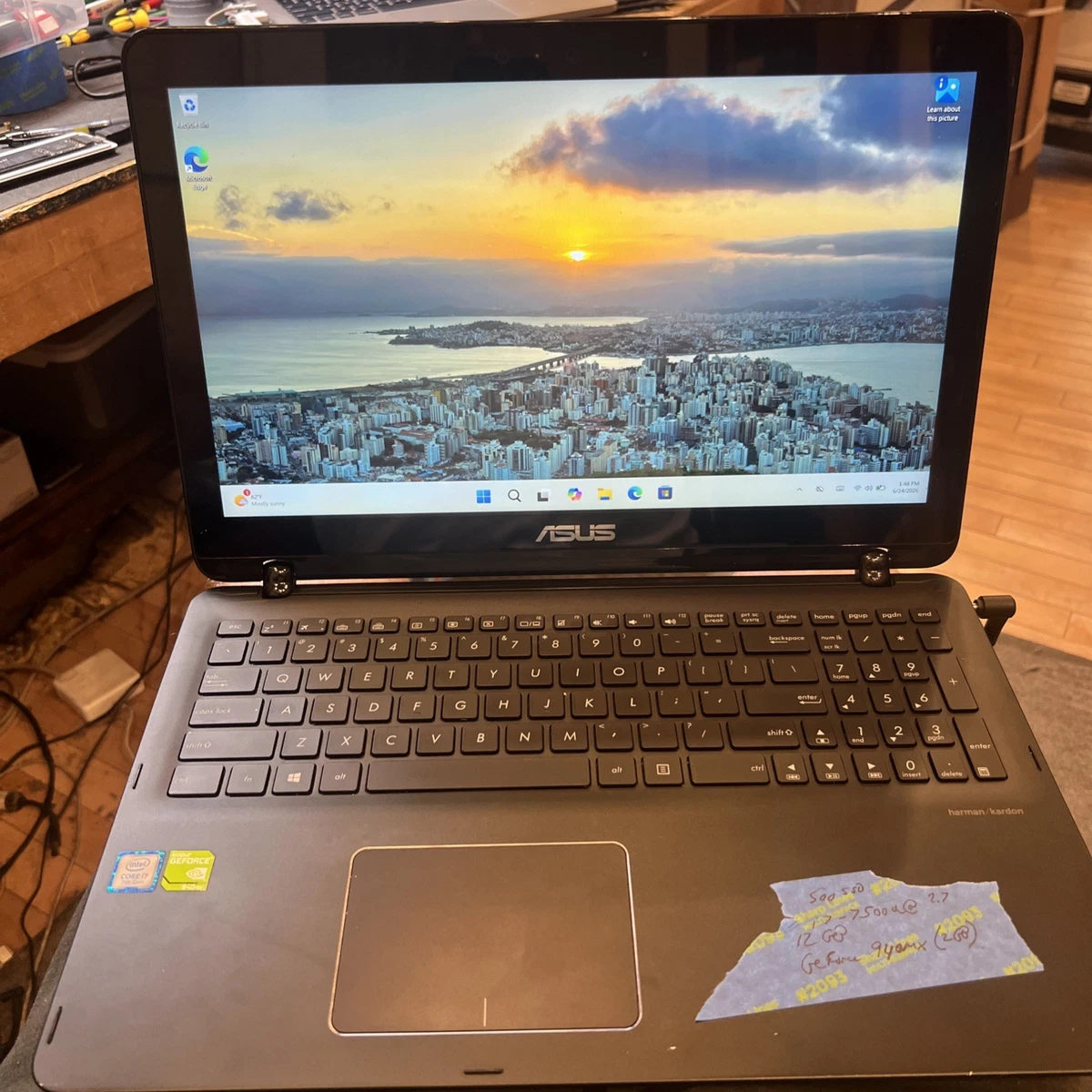 ASUS Intel Core i7 7th Gen. PC Laptops & Netbooks 15-15.9 in