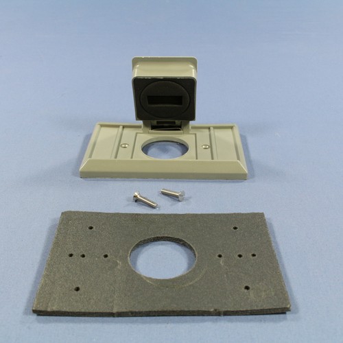 10 Eagle horizontale wetterfeste einzelne Steckdose 1,41" Abdeckplatte - Bild 3 von 6