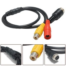 Sturdy 4Pin Aviation to For RCA Converter Suitable for Vehicle Cameras