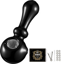 Pipa a Cucchiaio in Vetro Artigianale – Pipa per Tabacco Compatta Da 11 Cm Con F