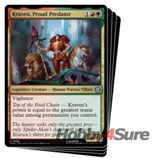 Kraven, Proud Predator X4 M/NM Magic: The Gathering MTG Marvel's Spider-man