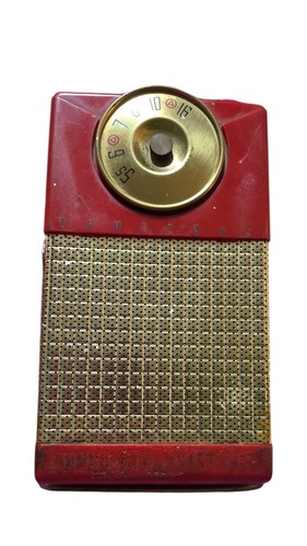 Vintage 1958 Red Truetone Portable Untested AM Radio #DC3902 Made in U.S.A. - Picture 15 of 24
