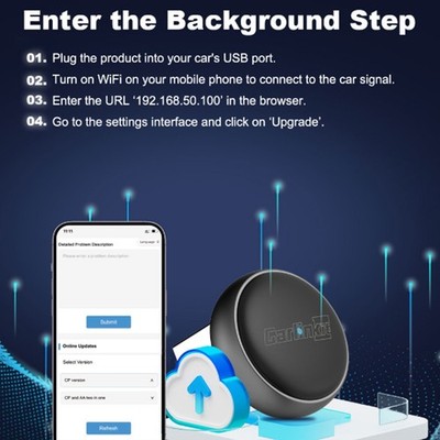 CarlinKit Mini Ultra3 Wireless Android Auto CarPlay Adapter 2in1 Plug 5G Stable 