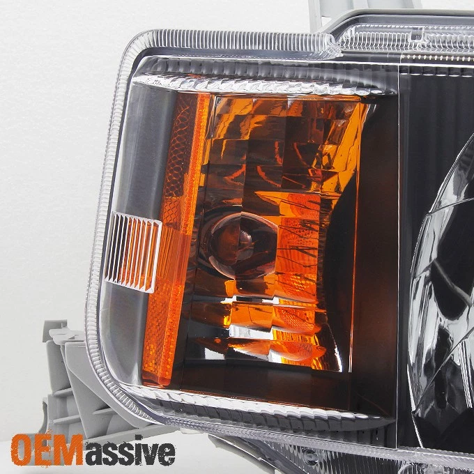 Se adapta a 2004 05 06 Scion xB bB bisel negro faros de repuesto izquierda + derecha Foto 4 de 4