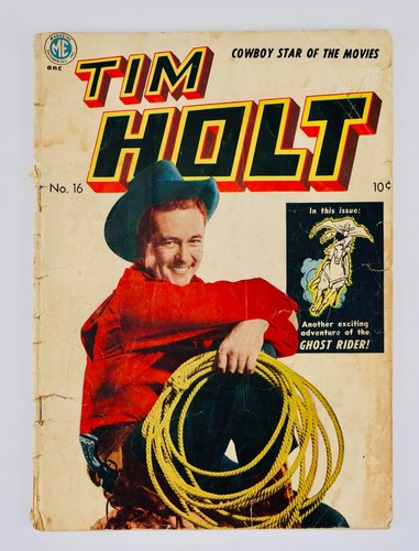 Tim Holt #16 Magazine Enterprises 1950 2nd Ghost Rider Cover App No Reserve!
