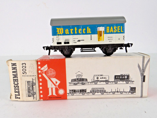 Fleischmann 5023 Blech Kühlwagen Bierwagen Warteck Basel, DC, HO | Zustand: Gebraucht
