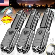 Rechargeable 990000LM LED Flashlight Super Bright Tactical Police Torch Zoomable