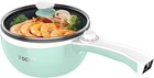 Vocha Electric Hot Pot, 1.5L Mini Portable Pan Non-Stick, Green 