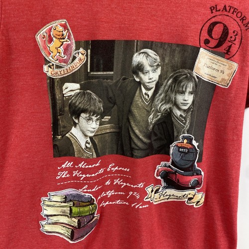 Harry Potter Light Red Heather T-shirt Children’s Size XL Platform 9 3/4 - Picture 2 of 8