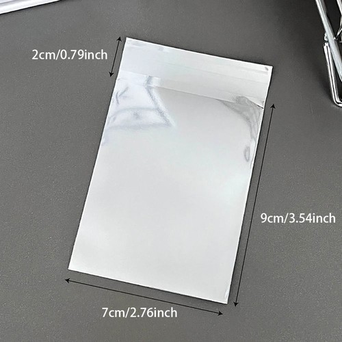 200Pcs Aluminum Foil Small Seal Bag Storage Bags  For Handmade Jewelry Badge - Picture 2 of 12