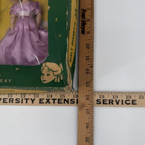 Vintage 50er Jahre Walt Disney Peter Pan Tinker Bell Wendy Puppen Set OVP - Bild 24 von 24