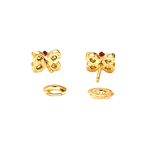 Van Cleef und Arpels Ohrringe Rubin und Diamant Schmetterling - Bild 4 von 4