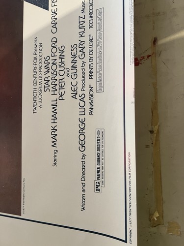 Star Wars RARE 30x40 1977   Orig. vintage movie poster heavy stock rolled 425 - Picture 3 of 6