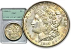1880-S Morgan Silver One $1 Dollar - PCGS MS65 Old Rattler Holder C1162