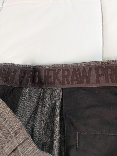 Pantalone grezzo Projek uomo 40 grigio finestra spazzolato elastico coulisse vestibilità classica - Foto 15 di 16