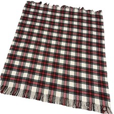 Italian Tartan Red plaid throw Blanket Tessilechiti 62  X 51  super soft cotton