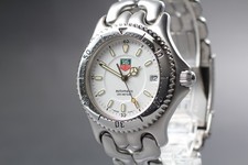 [Exc+5] TAG HEUER S/el S89.706 White Dial Automatic Men's Watch from JAPAN