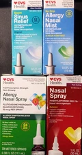 4 Pack CVS Health Allergy Nasal Spray Mist Sinus Relief EXP 1/26-11/26 FREE S/H!