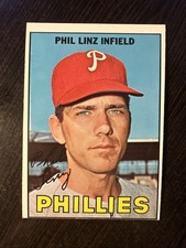 1967 TOPPS #14 PHIL LINZ PHILADELPHIA PHILLIES VG-EX *Hot Corner Vintage* C