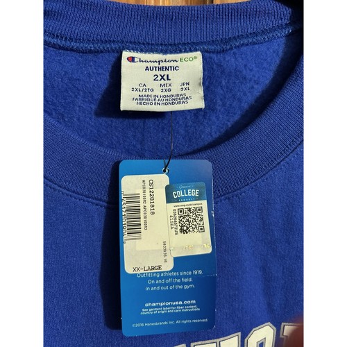 Champion Eco Kentucky Wildcats Sweatshirt NWT Blue Size 2XL Sport Spellout Eco - Picture 4 of 4