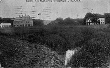 Utica, NY Farm ON Masonic Grounds/1911/Exterior/Large Barn/Wind Mill/House -A120