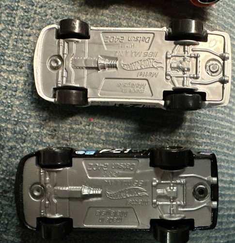 HOT WHEELS Nuovo LOOSE 5 Set DATSUN 240Z Bianco Arancione Giallo Nero - Foto 9 di 9