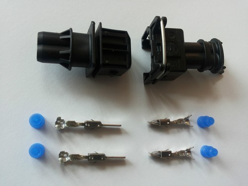AMP Junior Power Timer Set 2-polig Steckverbindung JPT KFZ LKW Boot Tyco VW