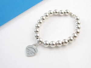 Tiffany Co Silver Return To 8mm Bead Beaded Bracelet Image Is Loading Tiffany Amp Co Silver Return To 8mm