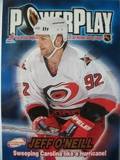 2001-02 ATOMIC POWER PLAY # 6 JEFF O'NEILL !!!! BOX # 3
