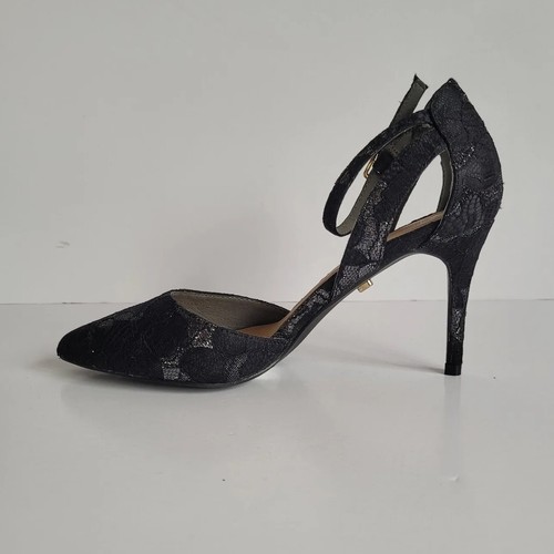 Oasis Damenschuhe schwarz Pumps spitz zulaufend Knöchelriemen UK 5 EU 38 NEU - Bild 5 von 12