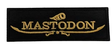 Mastodon Patch, Embroidered Iron On Mastodon Patch