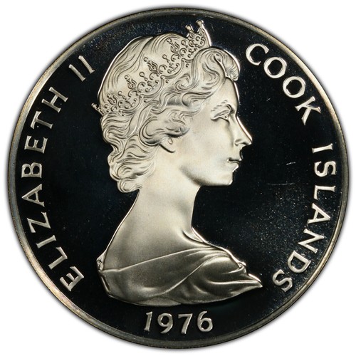 Cook Islands 1976-FM Five Dollars $5 (Silver) - PCGS PR67DCAM (46754223) - Picture 2 of 4