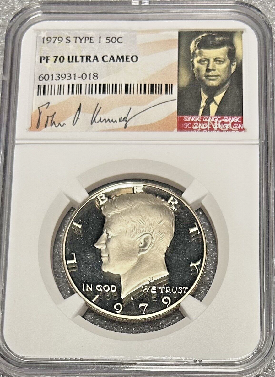 1979 S Type 1 Kennedy 50¢ NGC PF 70 Ultra Cameo (Kennedy Portrait