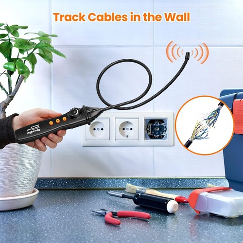 Underground Cable Locator Walls Telephone Line Wire Tracer Detector & Earphone - Picture 6 of 9
