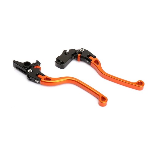 For 390 Duke 2024 Accessories Adjustable Brake Clutch Levers Hand Control Orange - Picture 11 of 11