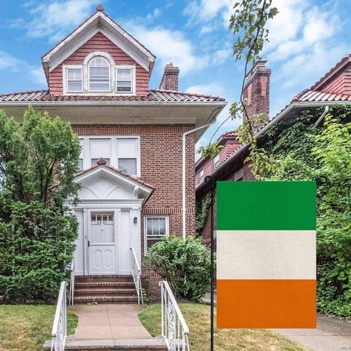 Ireland Flag Irish Garden Flags 12X18 Double Sided Small Burlap Yard Flag Decora - Picture 5 of 6