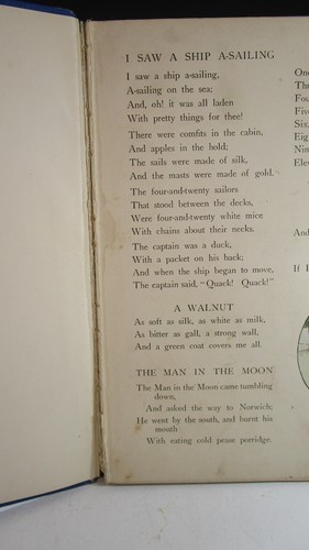 1921 FAVORITE RIMES FOR LITTLE TOTS Blanche Wright Rand McNally Book AS IS - Imagen 13 de 16