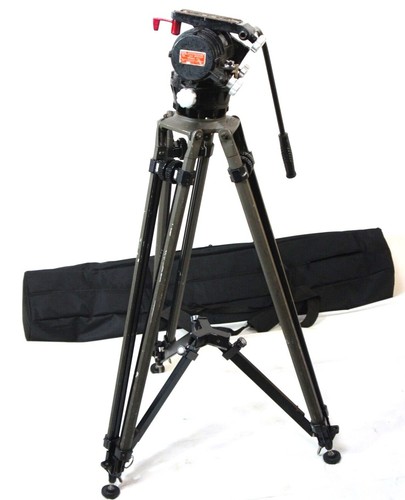 O'Connor 50D FL HEAD PANBAR WEDGE PL ORIGINAL TRIPOD C-440-O BAG SERVICED 50 Lbs - Picture 1 of 12