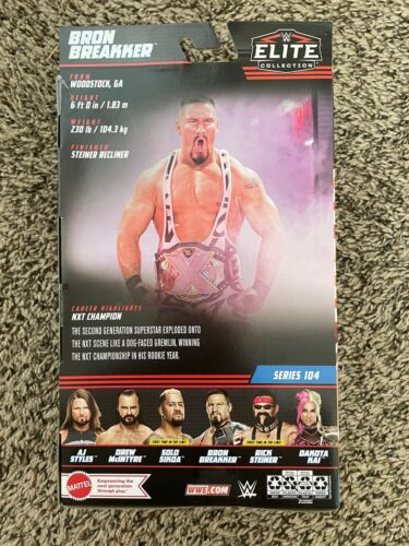 Bron Breakker Elite 104 Chase Mattel WWE NXT Action Figure - Picture 2 of 4